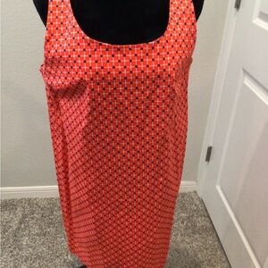 Joe Fresh Orange and Blue Patterned Dress